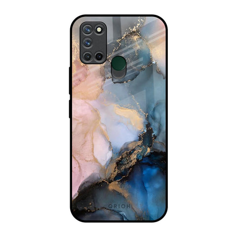 Marble Ink Abstract Realme 7i Glass Back Cover Online