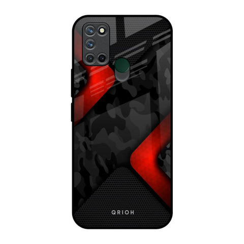 Modern Camo Abstract Realme 7i Glass Back Cover Online