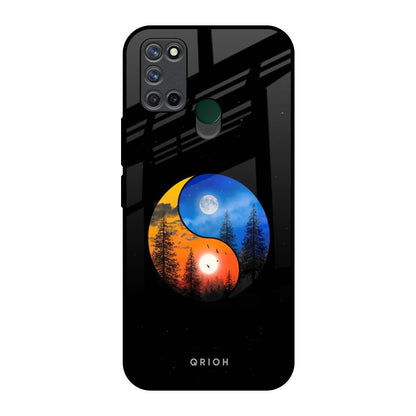 Yin Yang Balance Realme 7i Glass Back Cover Online
