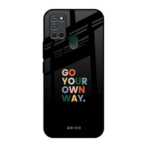 Go Your Own Way Realme 7i Glass Back Cover Online