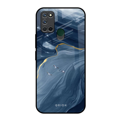 Deep Ocean Marble Realme 7i Glass Back Cover Online