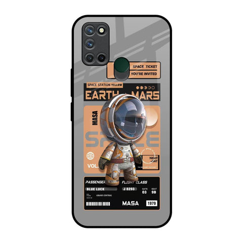 Space Ticket Realme 7i Glass Back Cover Online