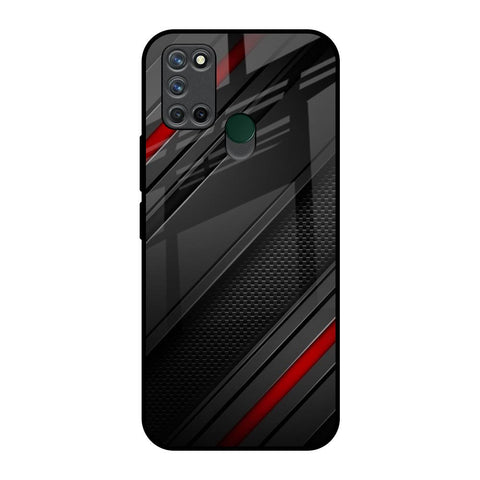 Modern Abstract Realme 7i Glass Back Cover Online