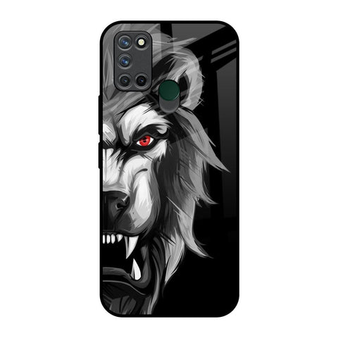 Wild Lion Realme 7i Glass Back Cover Online
