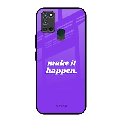 Make it Happen Realme 7i Glass Back Cover Online