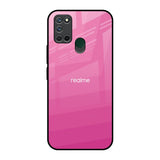 Pink Ribbon Caddy Realme 7i Glass Back Cover Online