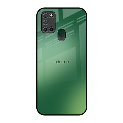 Green Grunge Texture Realme 7i Glass Back Cover Online