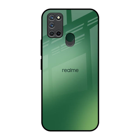 Green Grunge Texture Realme 7i Glass Back Cover Online