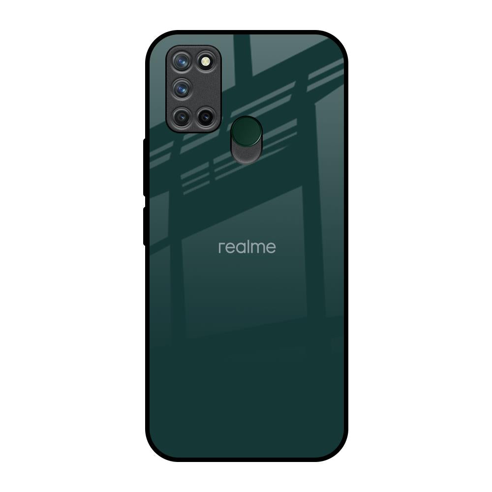 Olive Realme 7i Glass Back Cover Online