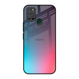 Rainbow Laser Realme 7i Glass Back Cover Online