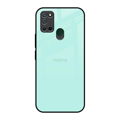 Teal Realme 7i Glass Back Cover Online