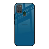 Cobalt Blue Realme 7i Glass Back Cover Online