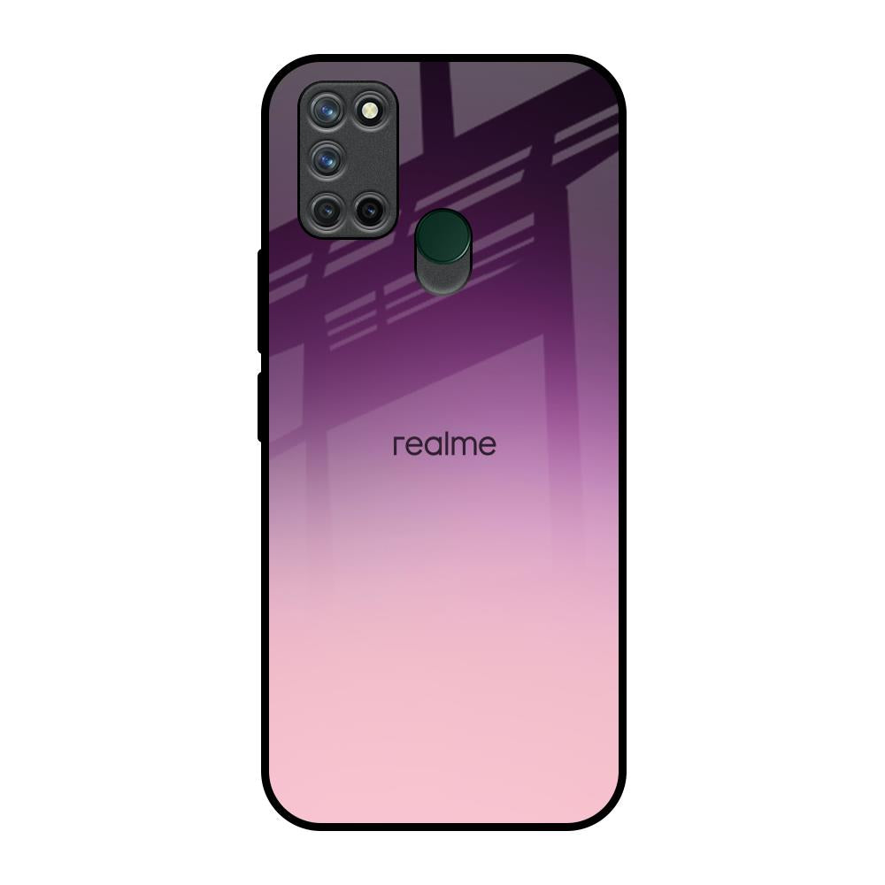 Purple Gradient Realme 7i Glass Back Cover Online