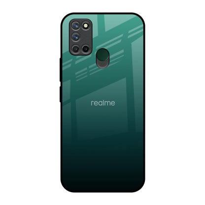 Palm Green Realme 7i Glass Back Cover Online