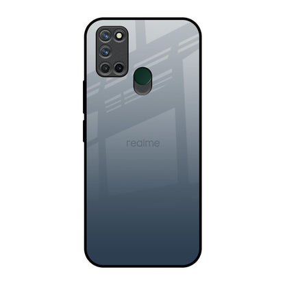 Smokey Grey Color Realme 7i Glass Back Cover Online