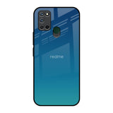 Celestial Blue Realme 7i Glass Back Cover Online
