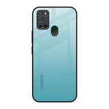 Arctic Blue Realme 7i Glass Back Cover Online