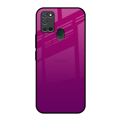 Magenta Gradient Realme 7i Glass Back Cover Online