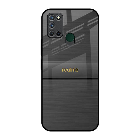 Grey Metallic Glass Realme 7i Glass Back Cover Online