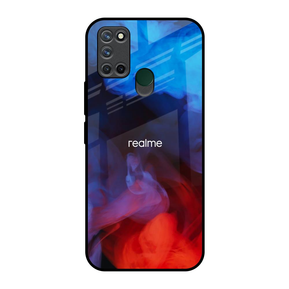 Dim Smoke Realme 7i Glass Back Cover Online