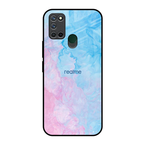 Mixed Watercolor Realme 7i Glass Back Cover Online