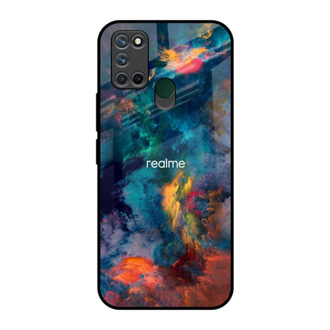 Colored Storm Realme 7i Glass Back Cover Online