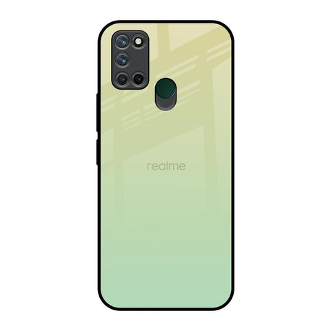 Mint Green Gradient Realme 7i Glass Back Cover Online