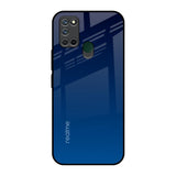 Very Blue Realme 7i Glass Back Cover Online