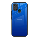 Egyptian Blue Realme 7i Glass Back Cover Online