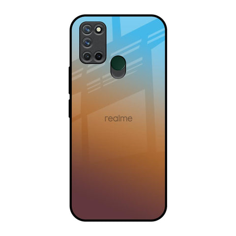 Rich Brown Realme 7i Glass Back Cover Online