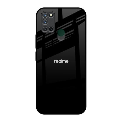 Jet Black Realme 7i Glass Back Cover Online
