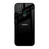 Jet Black Realme 7i Glass Back Cover Online