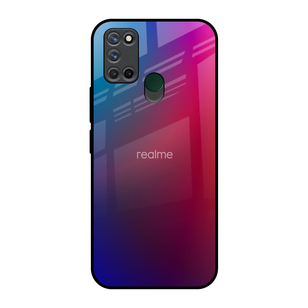 Magical Color Shade Realme 7i Glass Back Cover Online