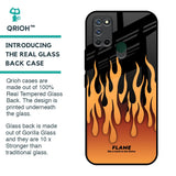 Fire Flame Glass Case for Realme 7i