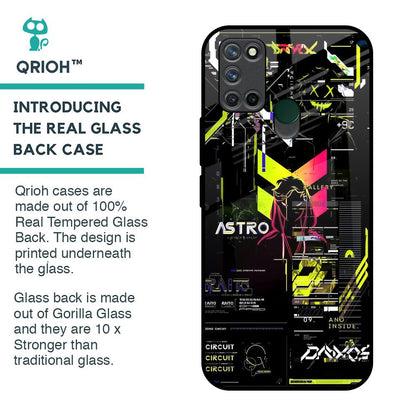 Astro Glitch Glass Case for Realme 7i