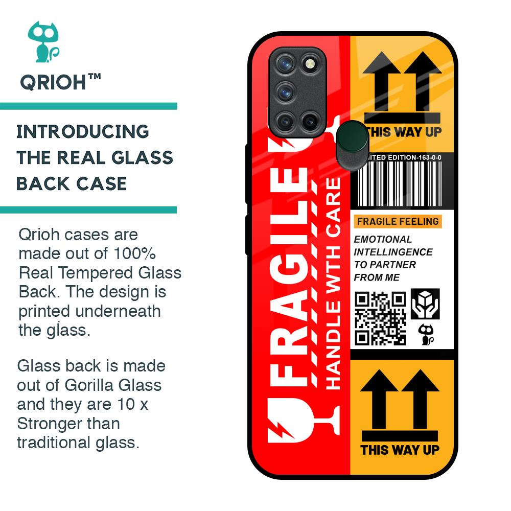 Handle With Care Glass Case for Realme 7i