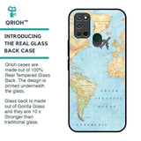 Travel Map Glass Case for Realme 7i