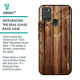 Timber Printed Glass Case for Realme 7i