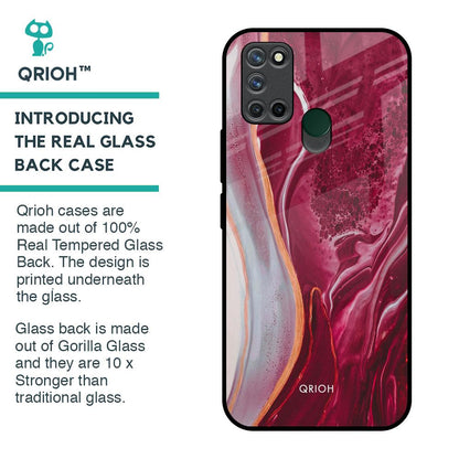 Crimson Ruby Glass Case for Realme 7i