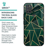 Abstract Green Glass Case For Realme 7i