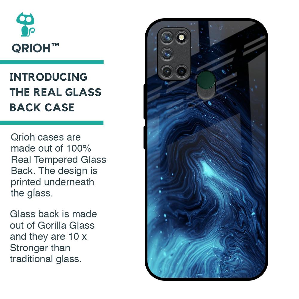 Dazzling Ocean Gradient Glass Case For Realme 7i