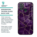 Geometric Purple Glass Case For Realme 7i