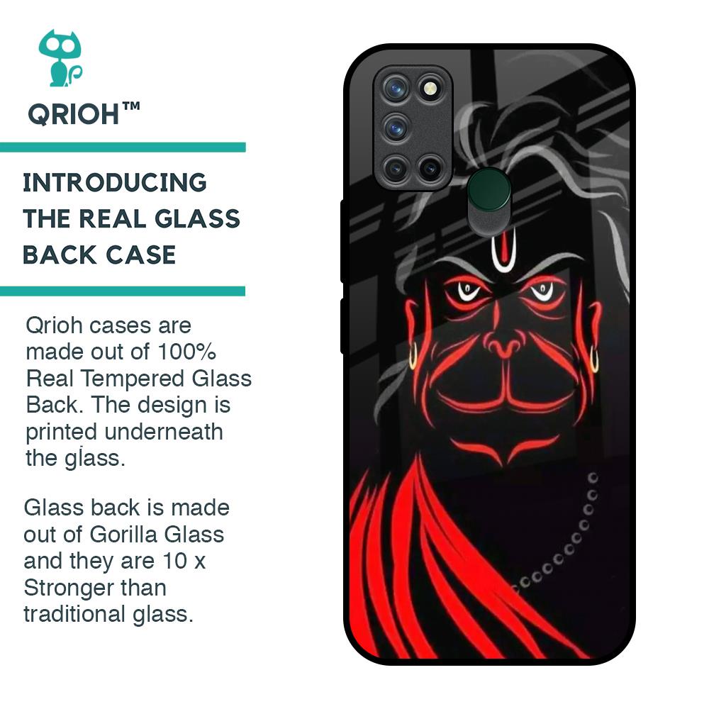 Lord Hanuman Glass Case For Realme 7i