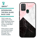 Marble Collage Art Glass Case For Realme 7i