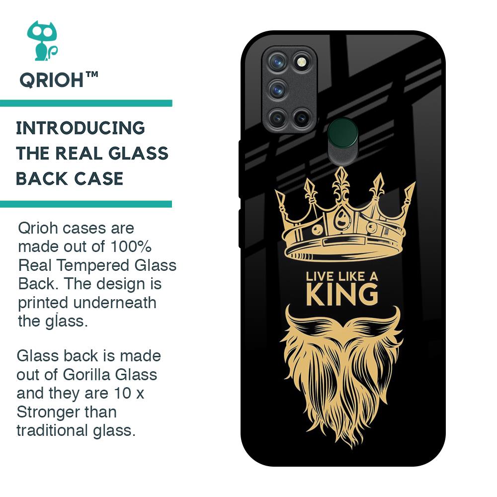 King Life Glass Case For Realme 7i