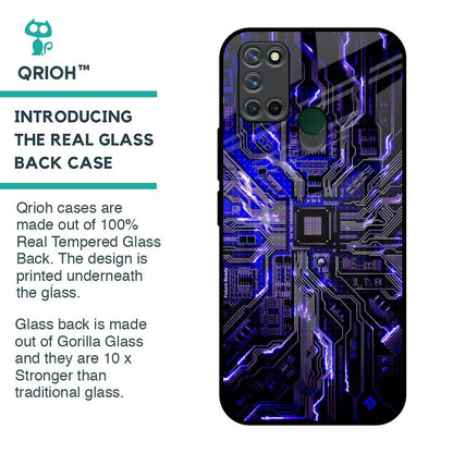 Techno Color Pattern Glass Case For Realme 7i
