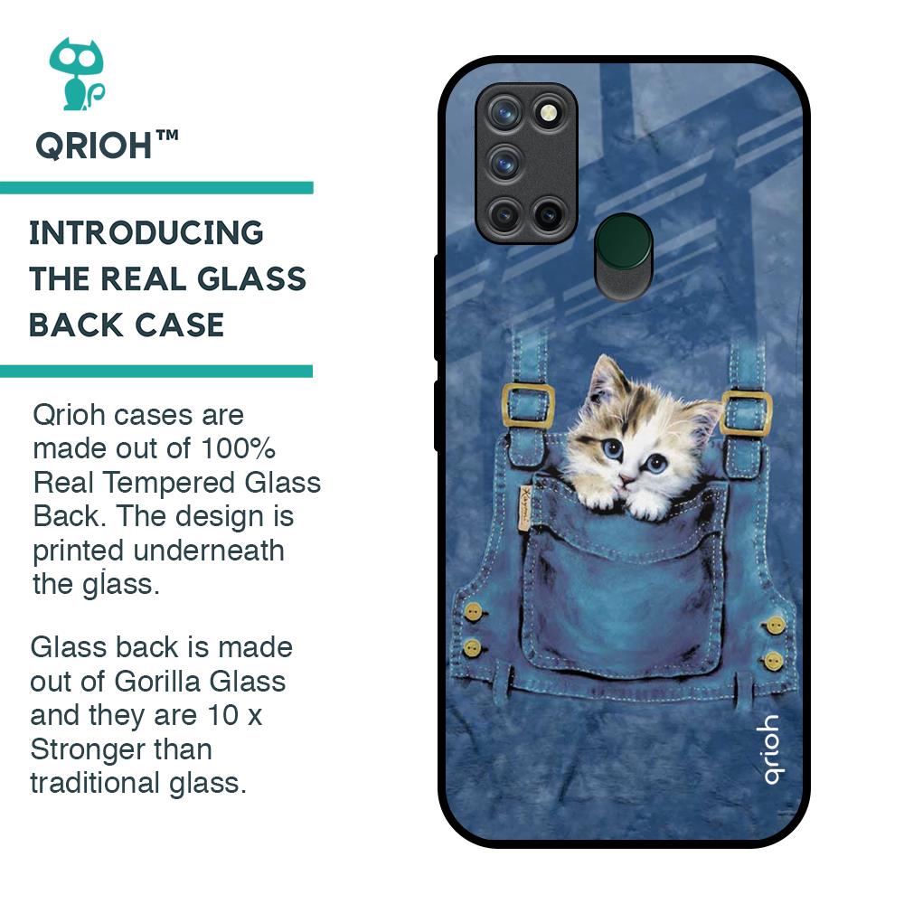 Kitty In Pocket Glass Case For Realme 7i