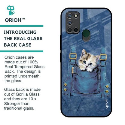 Kitty In Pocket Glass Case For Realme 7i