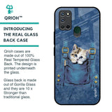 Kitty In Pocket Glass Case For Realme 7i