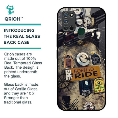 Ride Mode On Glass Case for Realme 7i
